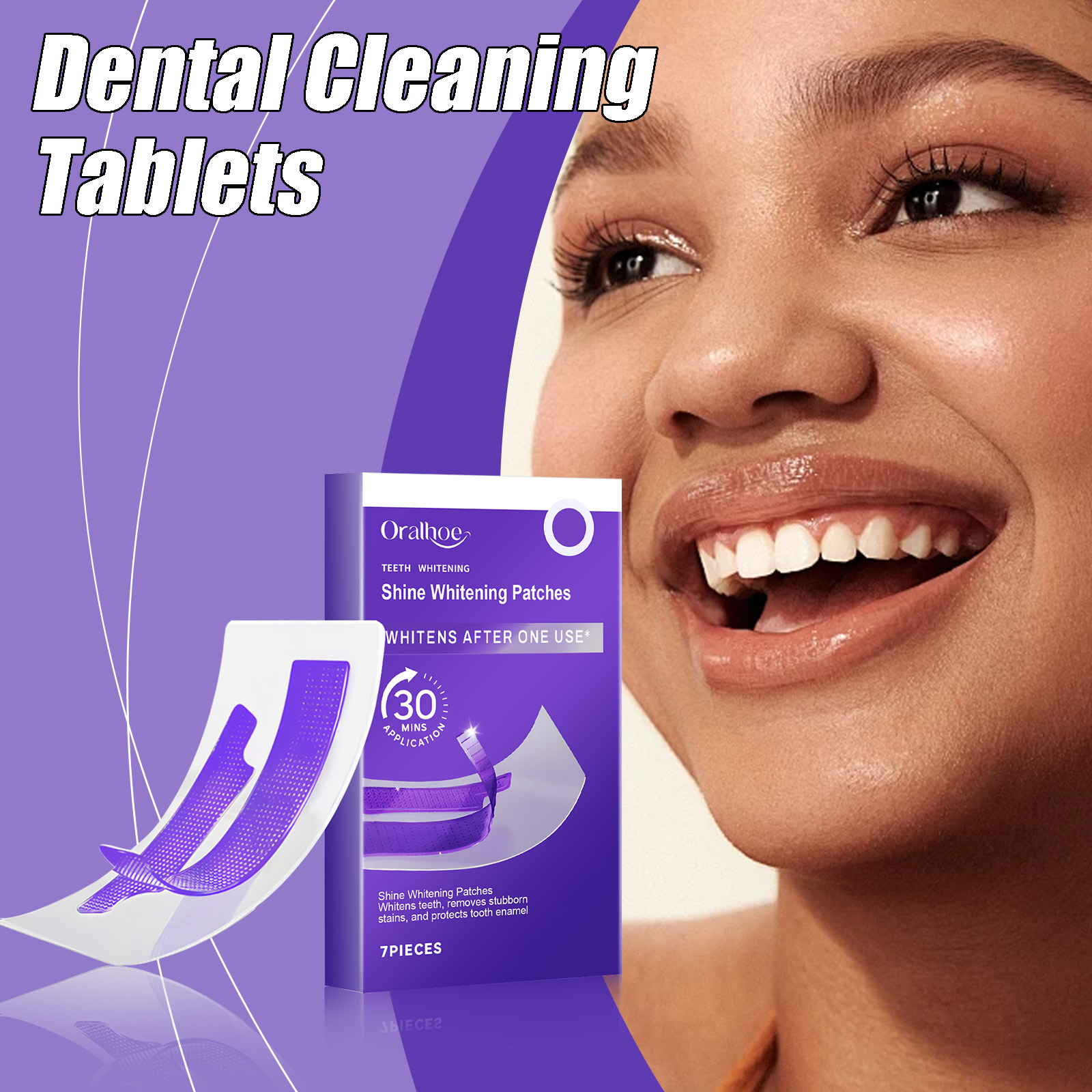 Teeth Whitening Effective - Dental Cleaning Tablets Gentle Cleansing Effectively