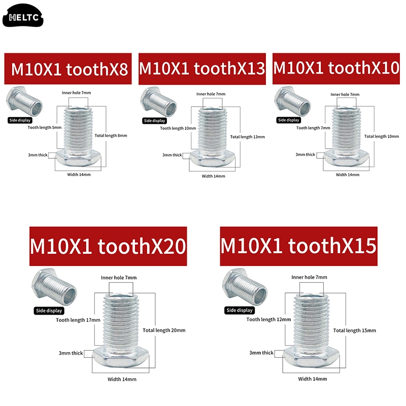 Teeth Whitening Light Kit - M10 Threaded Tube With Nut For