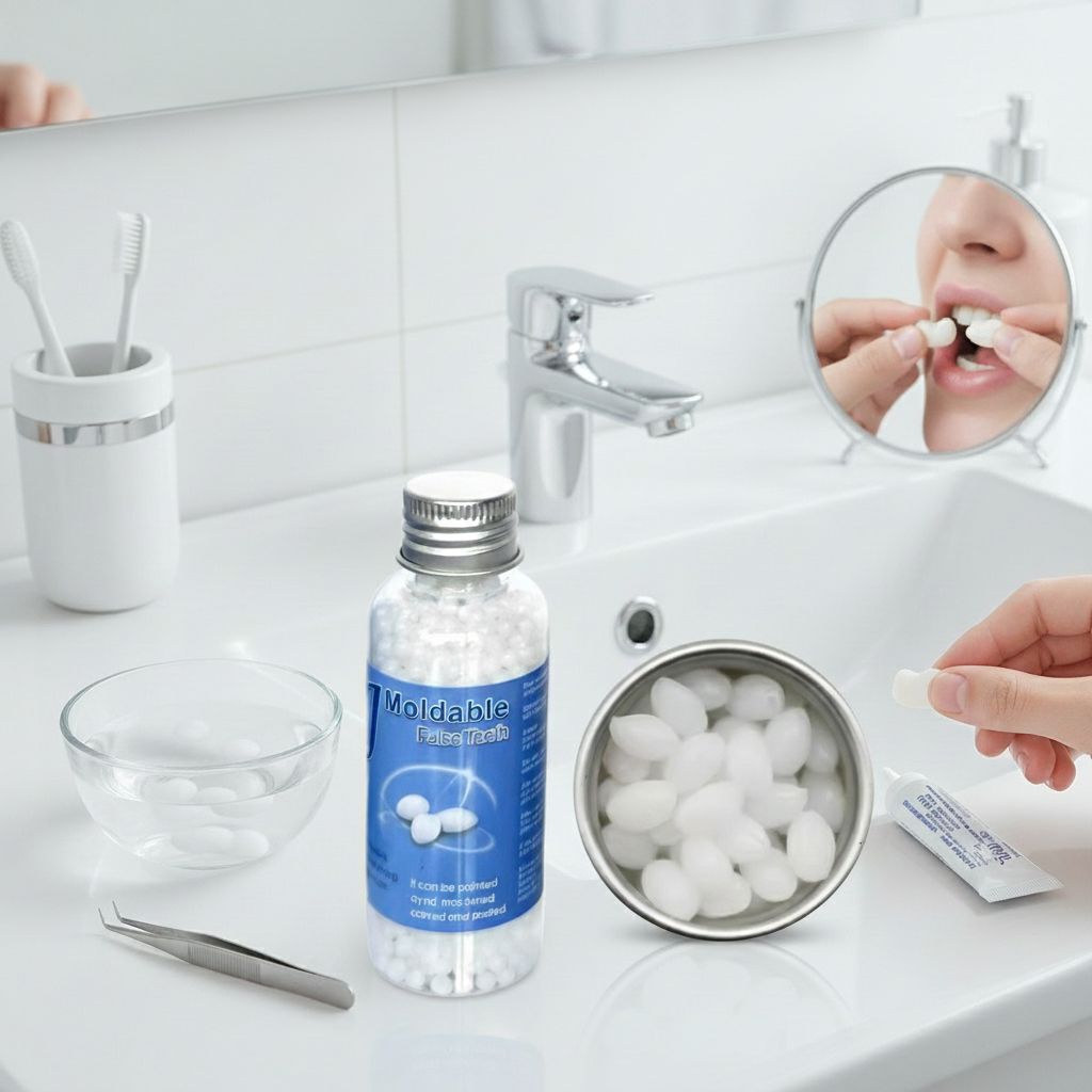Teeth Whitening Free - Resin Temporary Tooth Repair Teeth Gaps