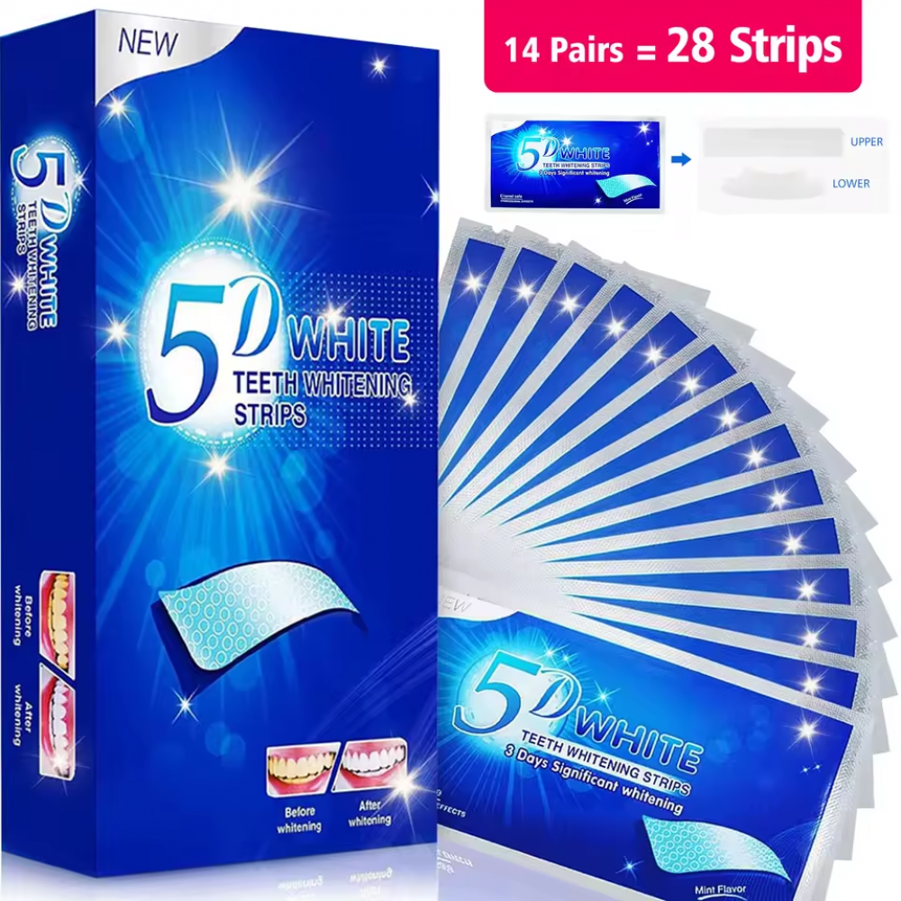 Teeth Whitening Gel Refills - 3D/5D/9D Whitening Teeth Whitening Strips Bristle