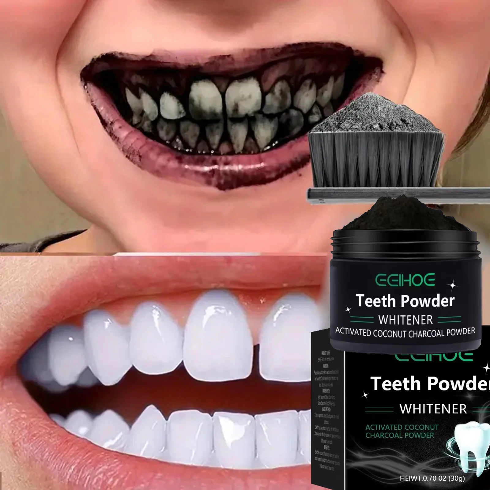 Teeth Whitening Singapore - Teeth Brightening Whitening Powder Deep Cleaning
