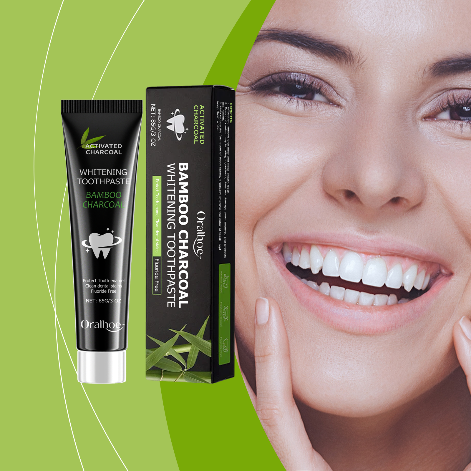 Bamboo Charcoal Deep Teeth Yel - Teeth Whitening Charcoal avaliação e preço