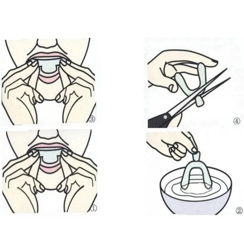 1/3/6pairs Silicone Mouth Guar - Teeth Whitening With Trays avaliação e preço