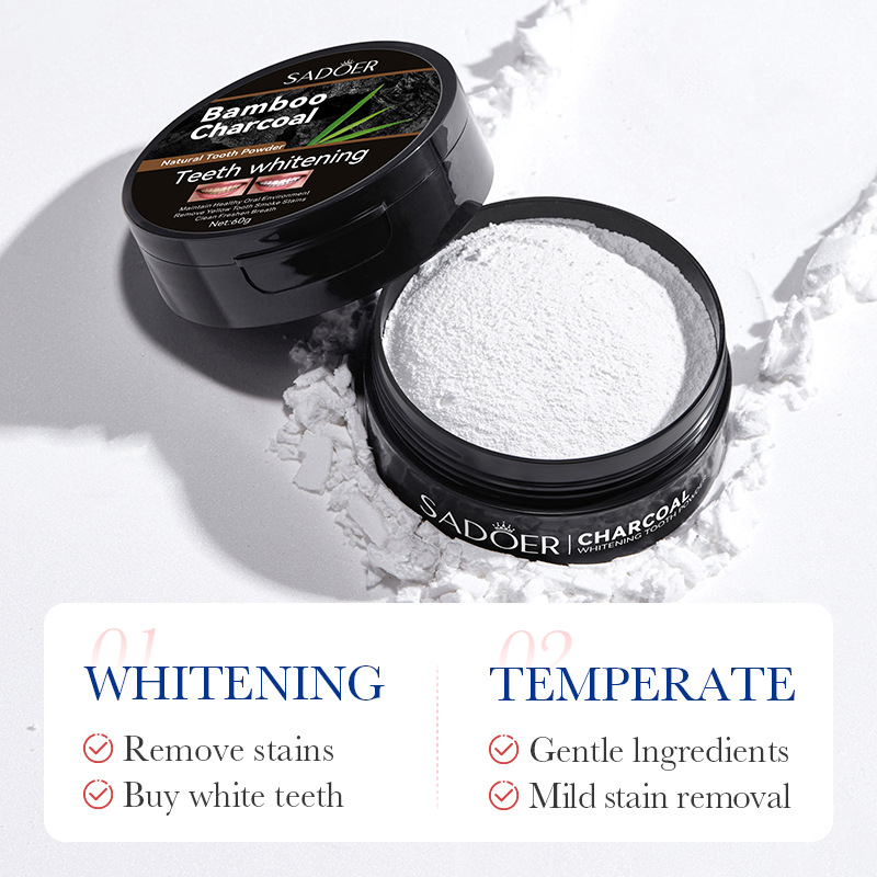 60g Tooth Whitening Powder Act - Teeth Whitening Charcoal avaliação e preço