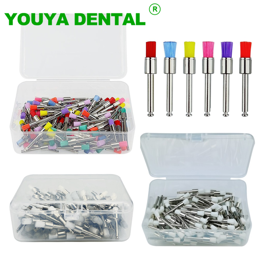 100pcs/Box Dental Polishing Br - Teeth Whitening Brush avaliação e preço