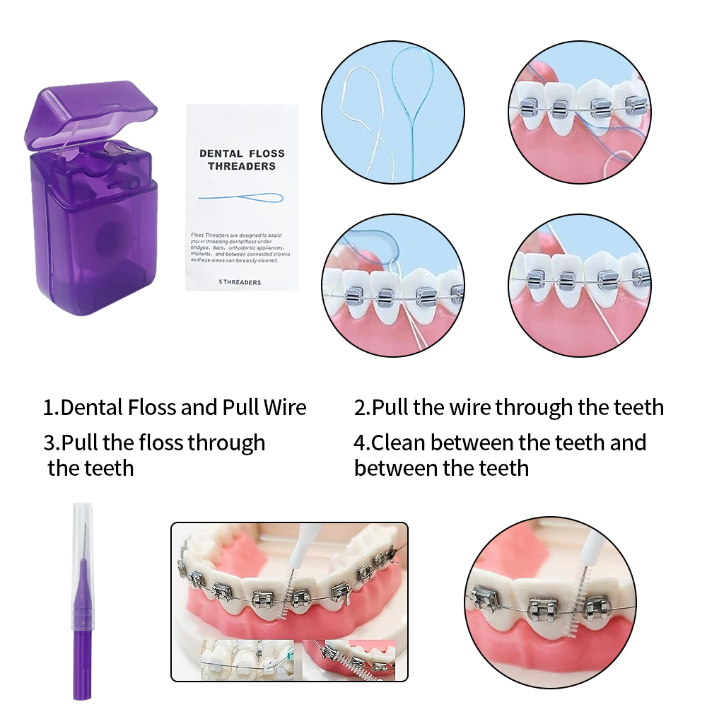 8Pcs/set Orthodontic Dental Ca - Teeth Whitening Brush avaliação e preço