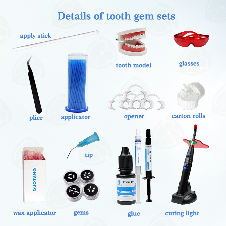 Best Price Free OEM Tooth Gem  - Teeth Whitening Light Kit avaliação e preço