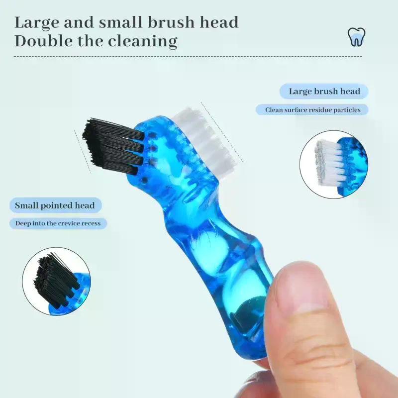 1Pcs Mini Denture Cleaning Bru - Teeth Whitening Brush avaliação e preço