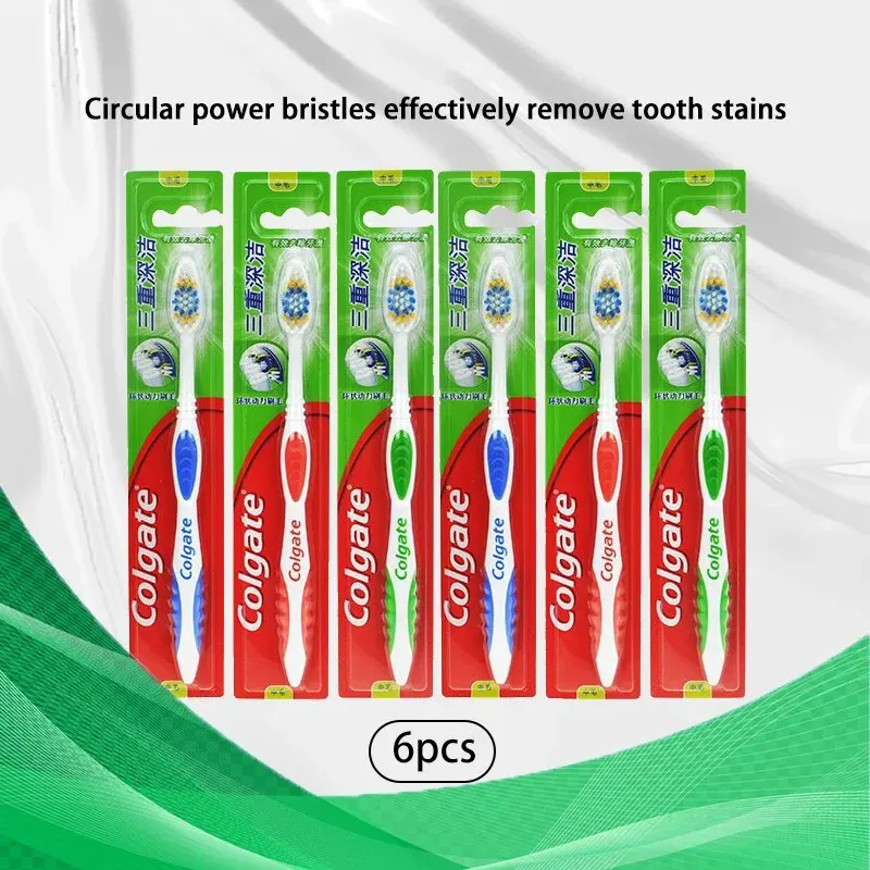 Colgate 6pcs Adult Soft Bristl - Teeth Whitening In Office avaliação e preço