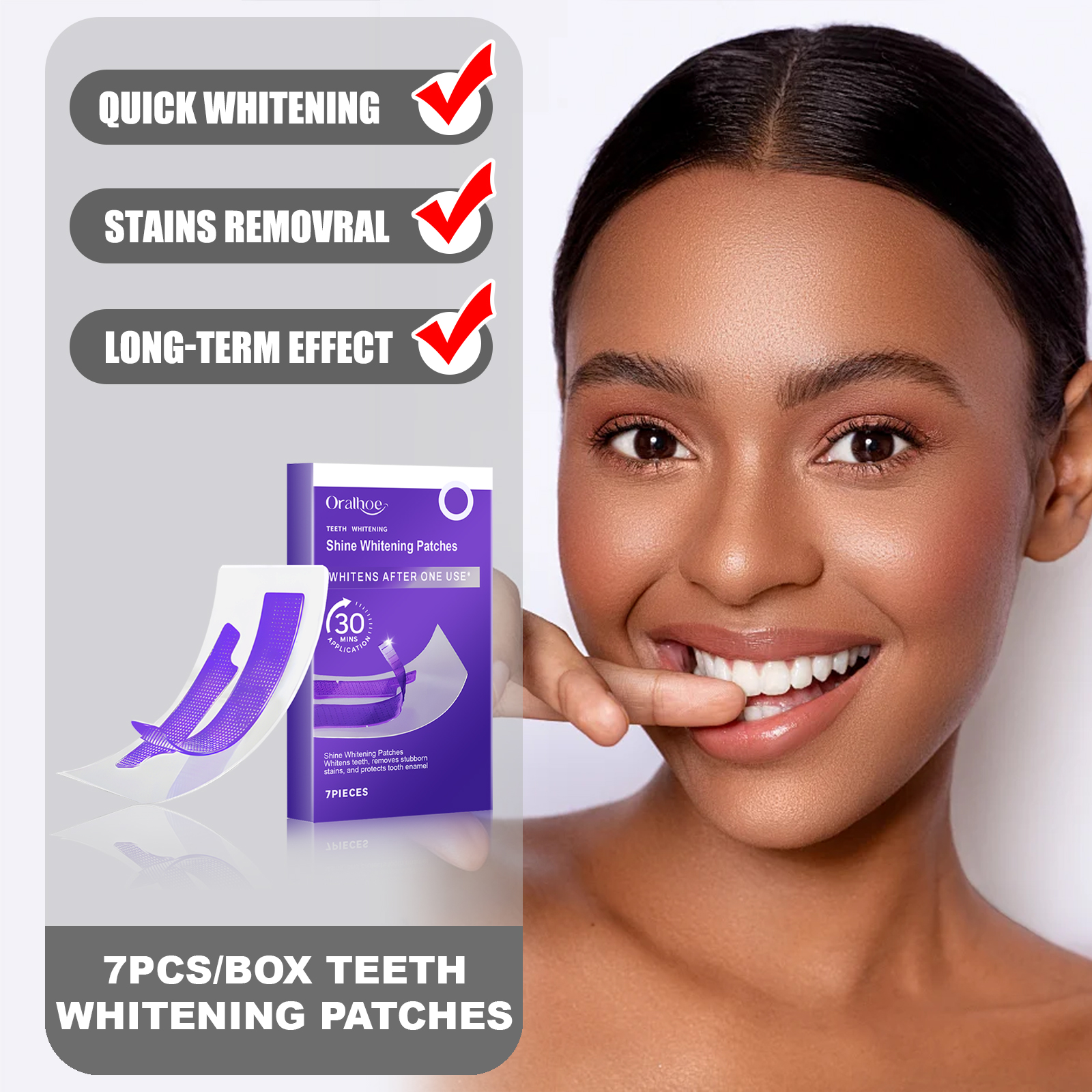 ORALHOE 7PCS/Box Teeth Whiteni - Teeth Whitening Quick Results avaliação e preço