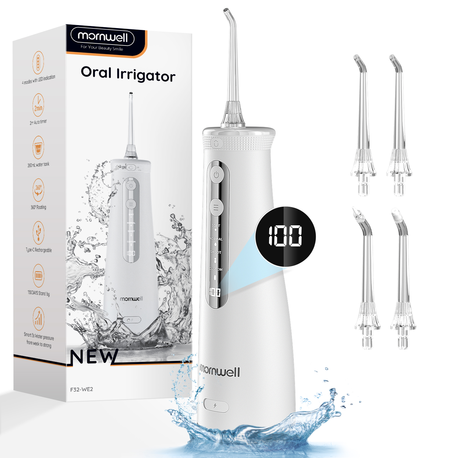 Mornwell 5032 Water Floss Soni - Teeth Whitening In Office avaliação e preço