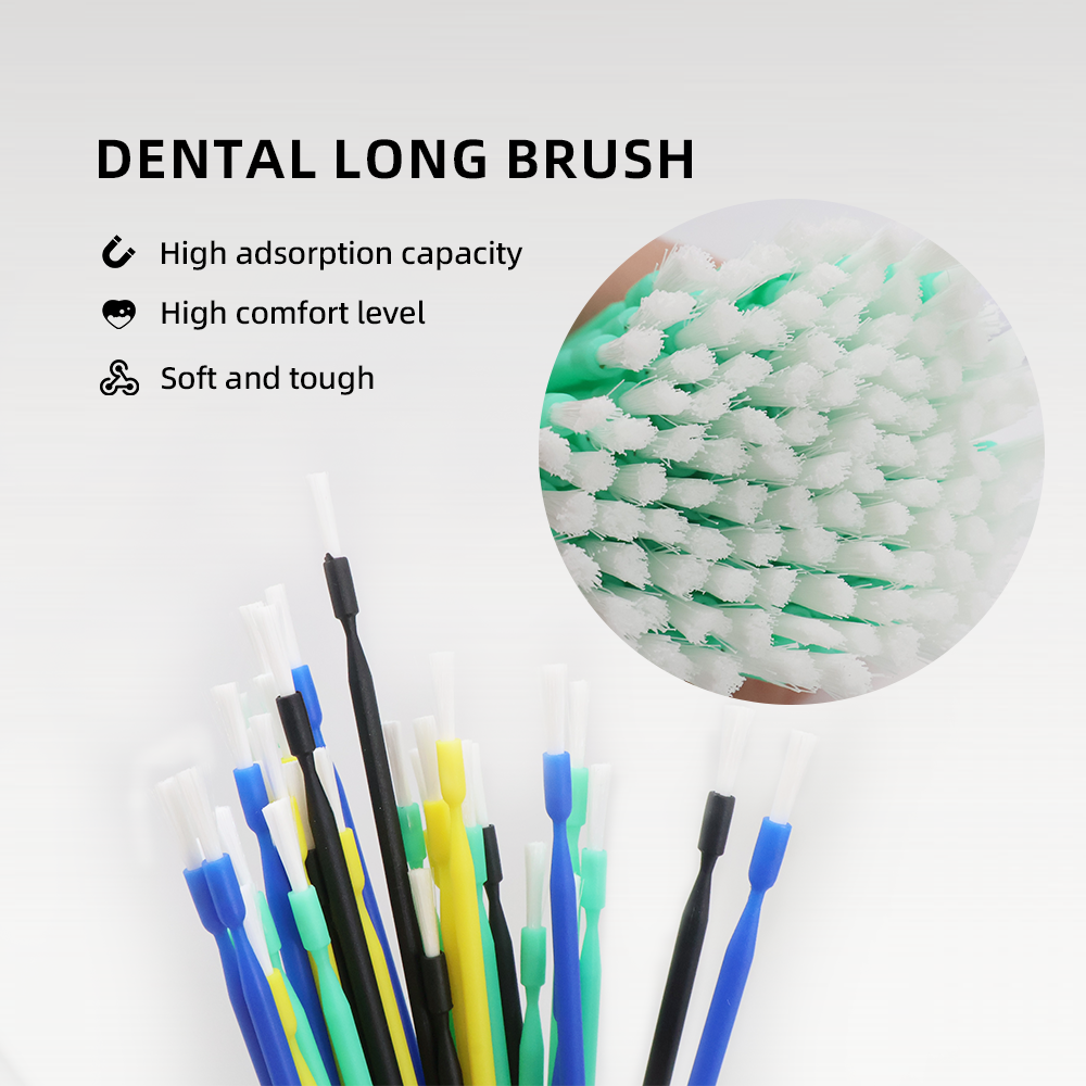 TJDent 100pcs/bag Dental Dispo - Teeth Whitening Brush avaliação e preço