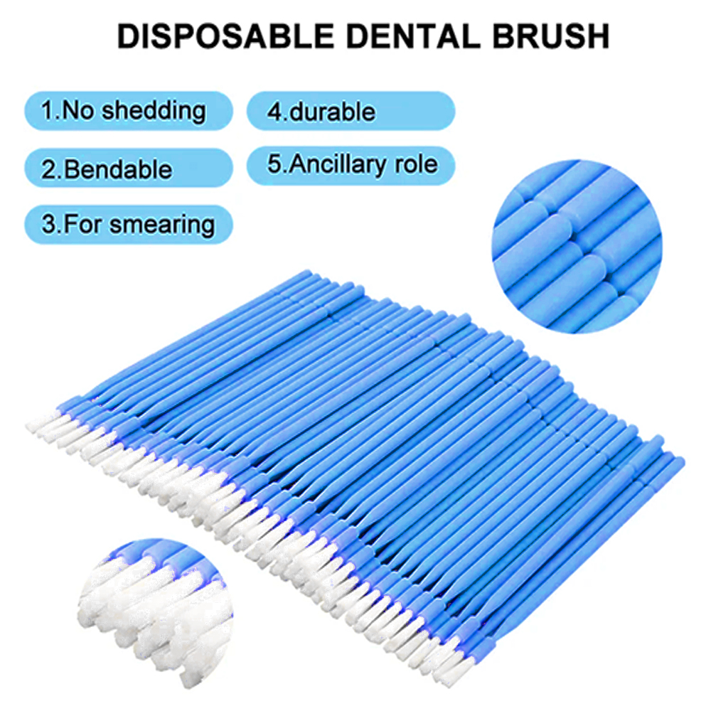 100Pcs Dental Disposable Micro - Teeth Whitening Brush avaliação e preço
