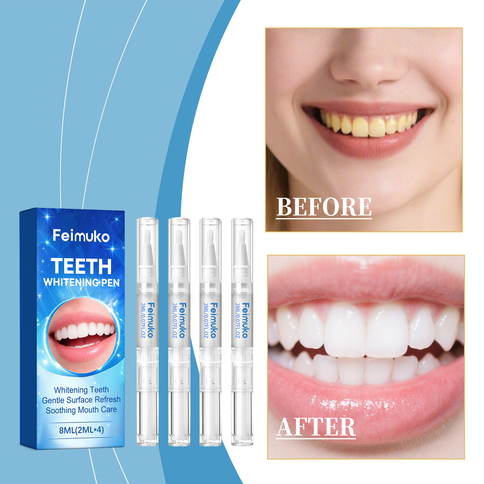 Feimuko 8ml Teeth Gel Pen Gent - Teeth Whitening Singapore avaliação e preço