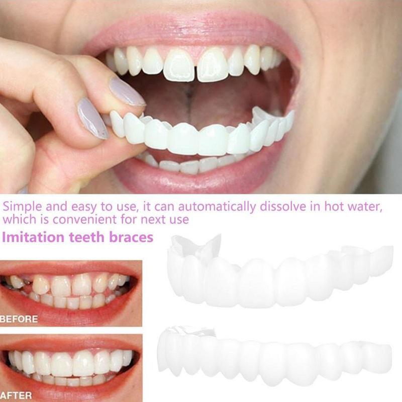 1/2/3 Pairs Veneers Snap in Te - Teeth Whitening Effective avaliação e preço
