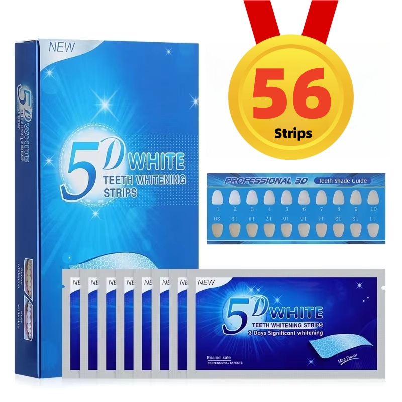 5D Teeth Whitening Strips 56 S - Teeth Whitening Gel Refills avaliação e preço