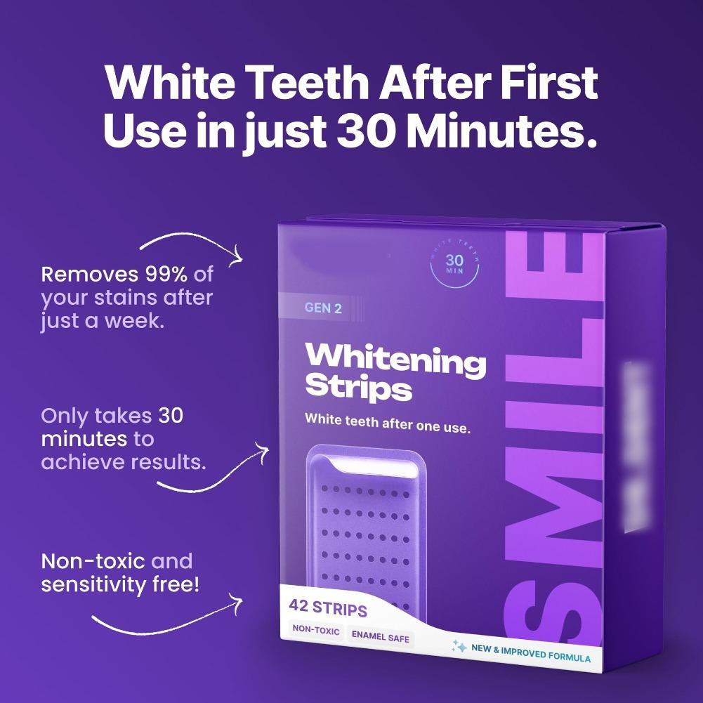 42 Pack Purple Teeth Whitening - Teeth Whitening Gel Refills avaliação e preço