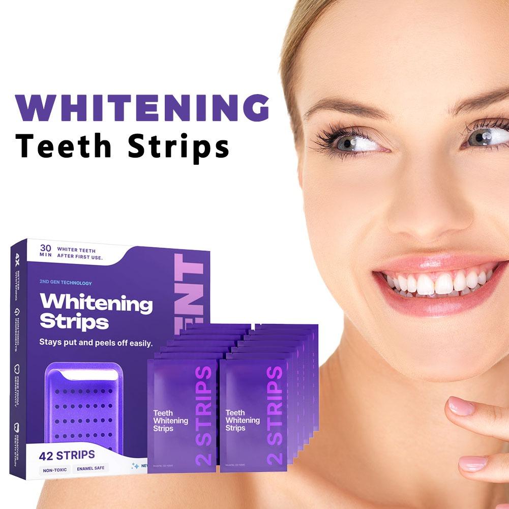 42 Pack Purple Teeth Whitening - Teeth Whitening Gel Refills avaliação e preço