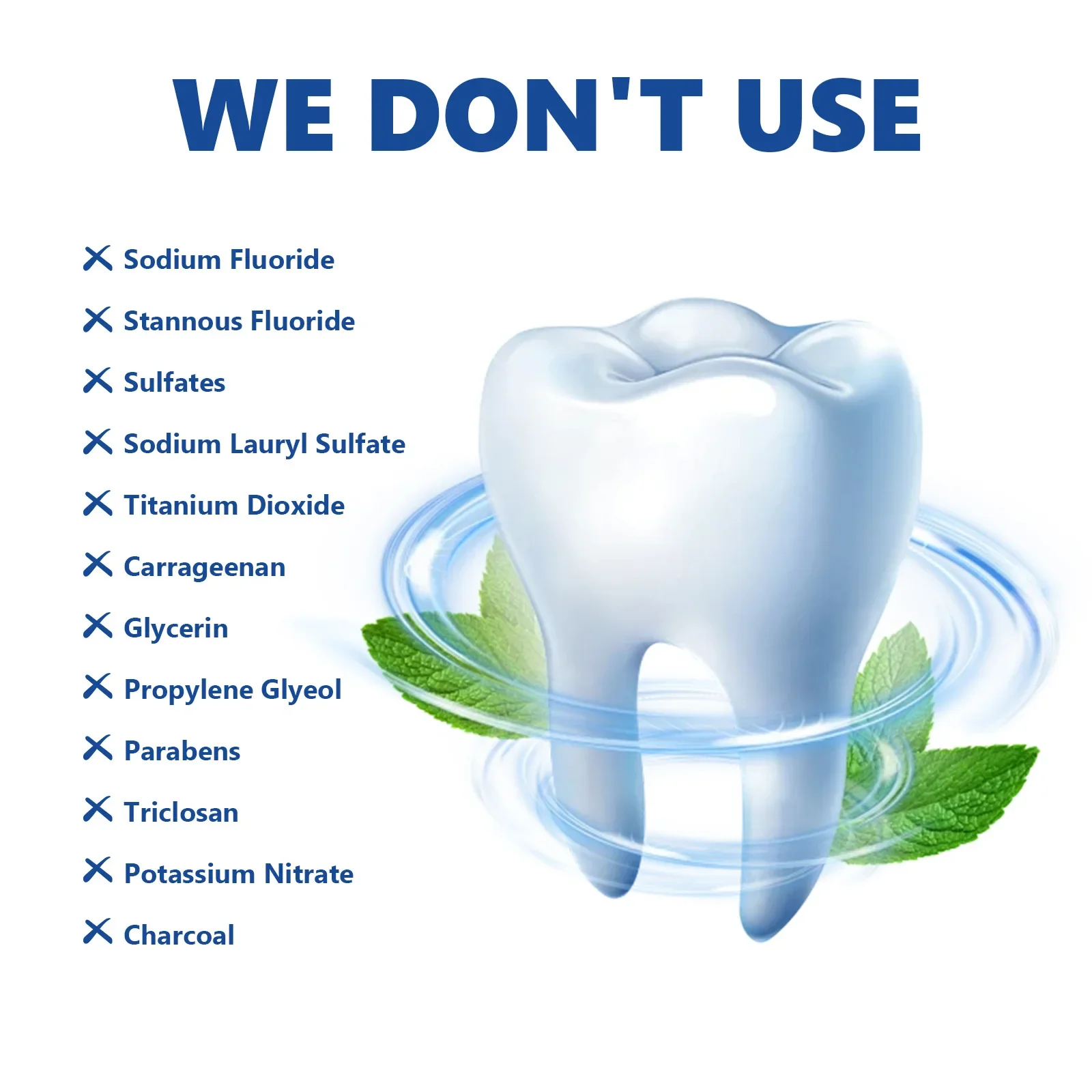 Solid Toothpaste Tablets Mint  - Teeth Whitening Charcoal avaliação e preço