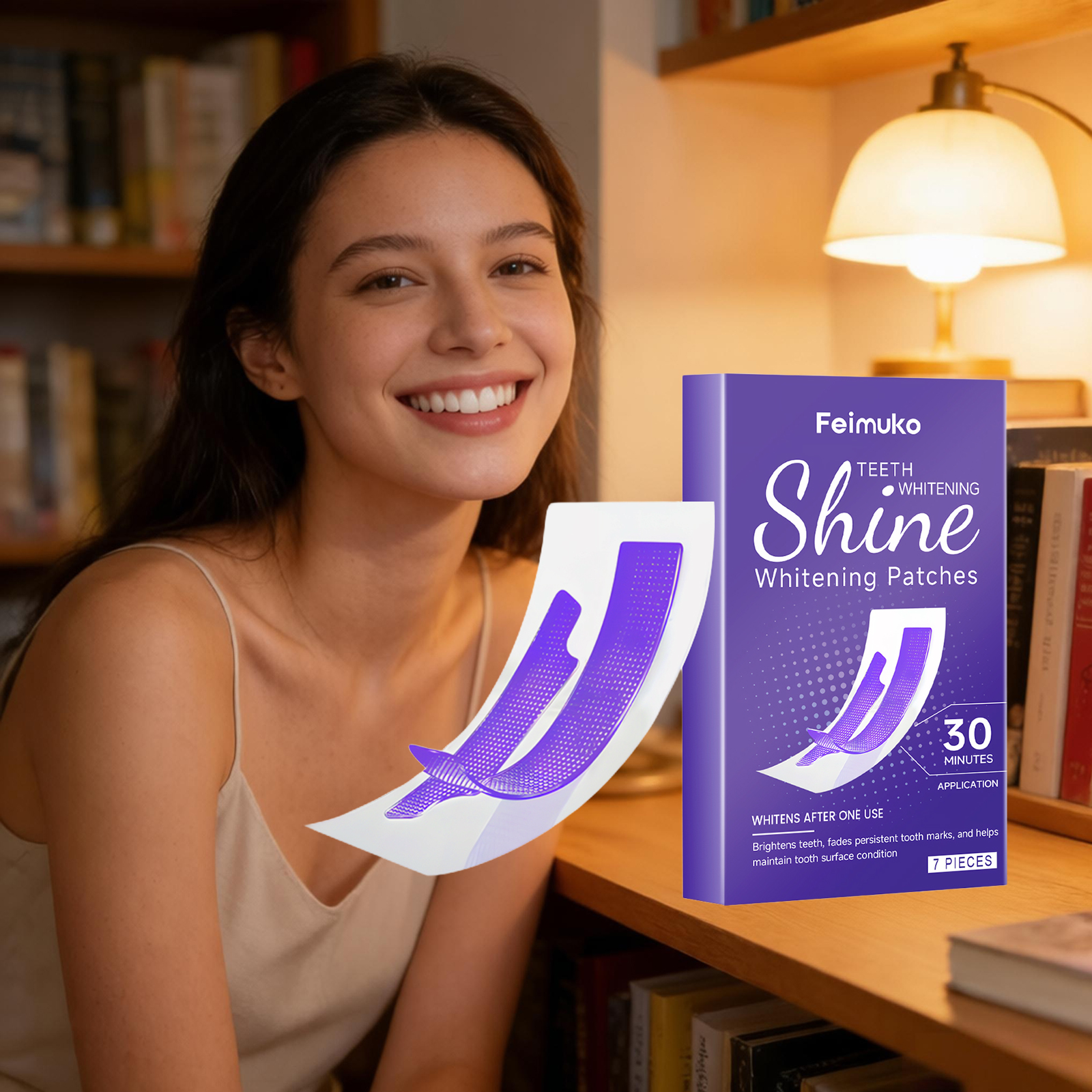 Purple Teeth Whitening Strips  - Teeth Whitening Quick Results avaliação e preço