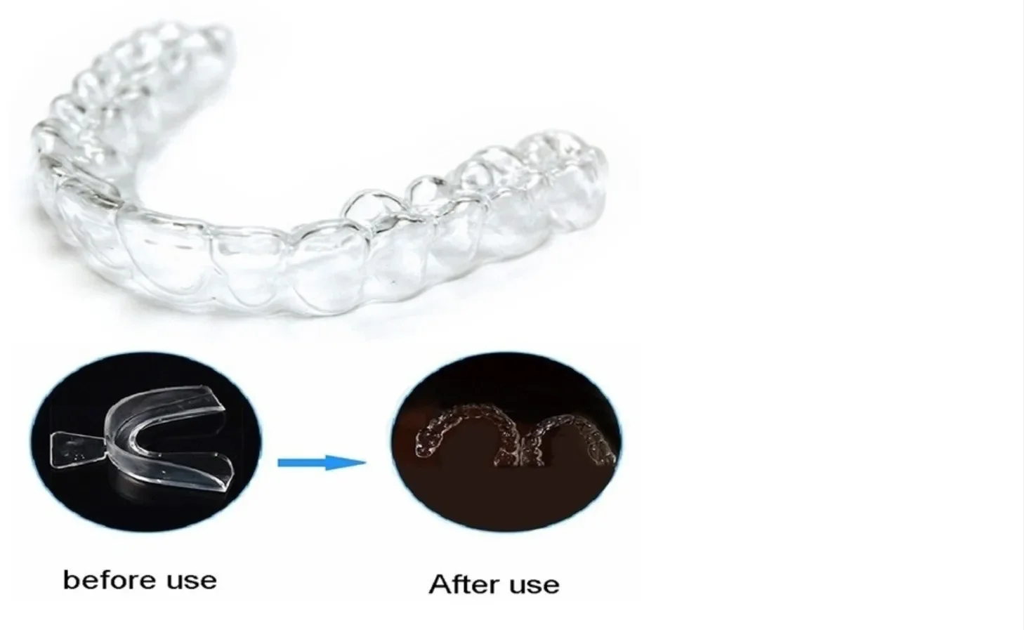 10pcs Mouth Guard Teeth Protec - Teeth Whitening With Trays avaliação e preço