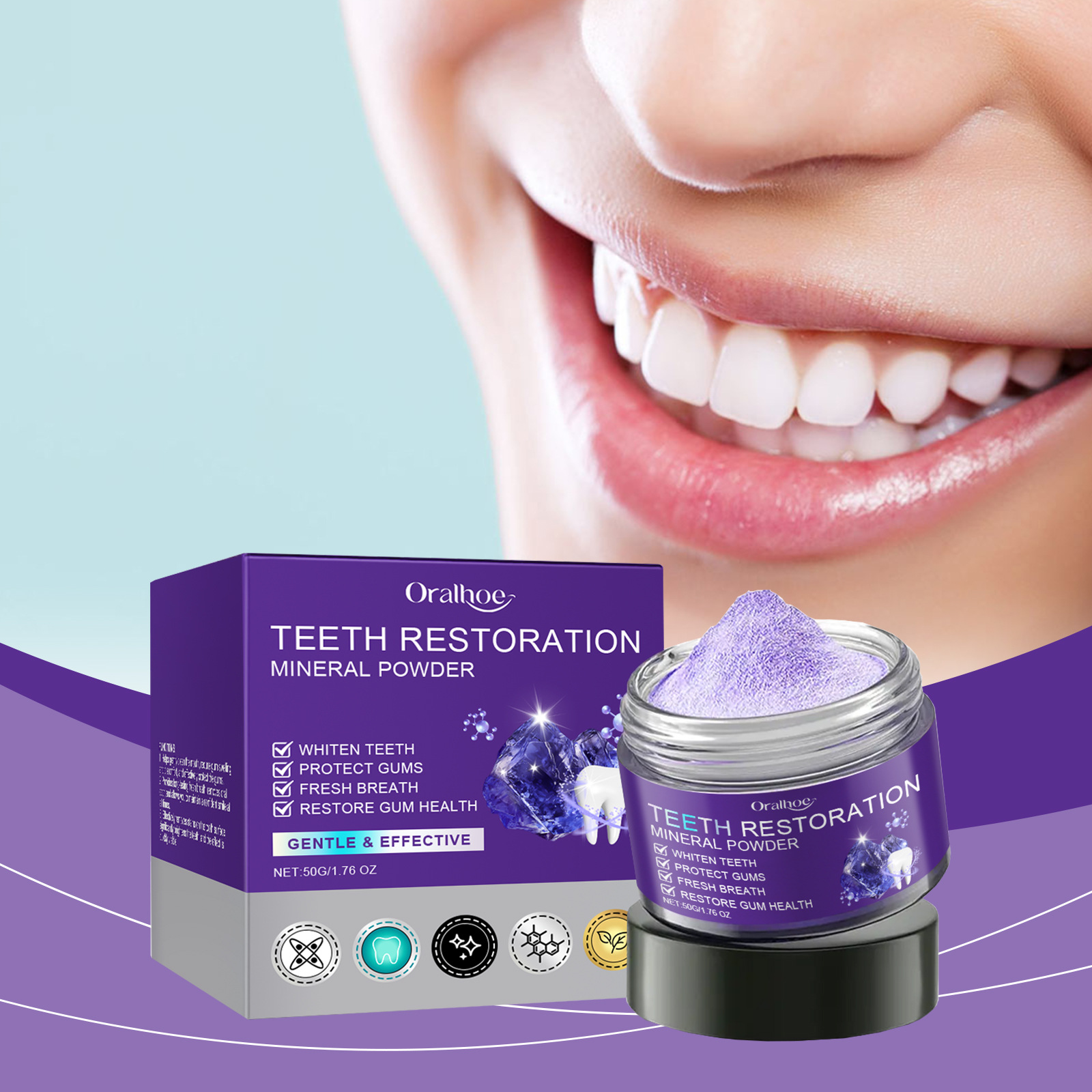 Teeth Restoration Mineral Powd - Teeth Whitening Singapore avaliação e preço