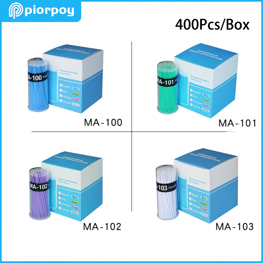 PIORPOY 400Pcs/Box Dental Micr - Teeth Whitening Brush avaliação e preço