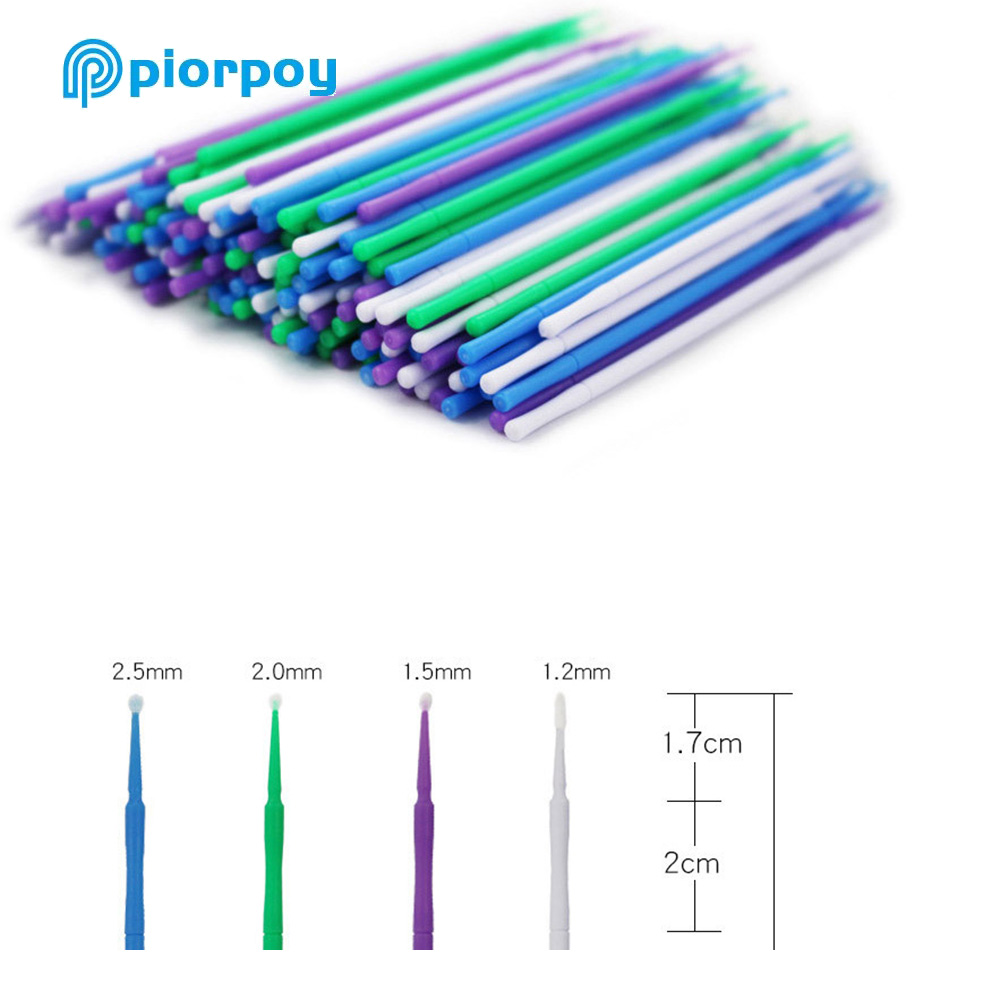 PIORPOY 400Pcs/Box Dental Micr - Teeth Whitening Brush avaliação e preço