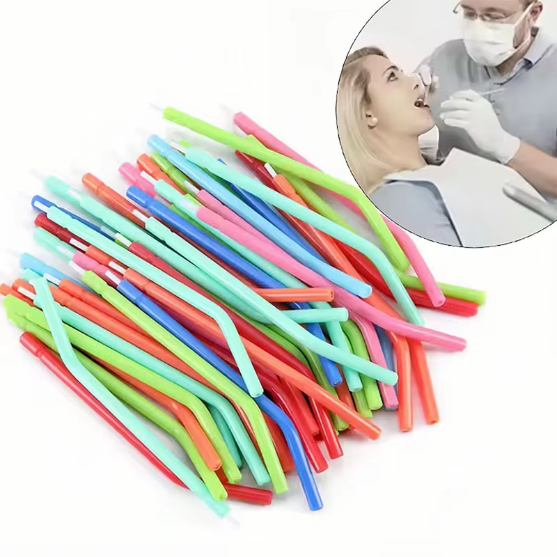 250pcs/bag Disposable Nozzles  - Teeth Whitening Youtube avaliação e preço