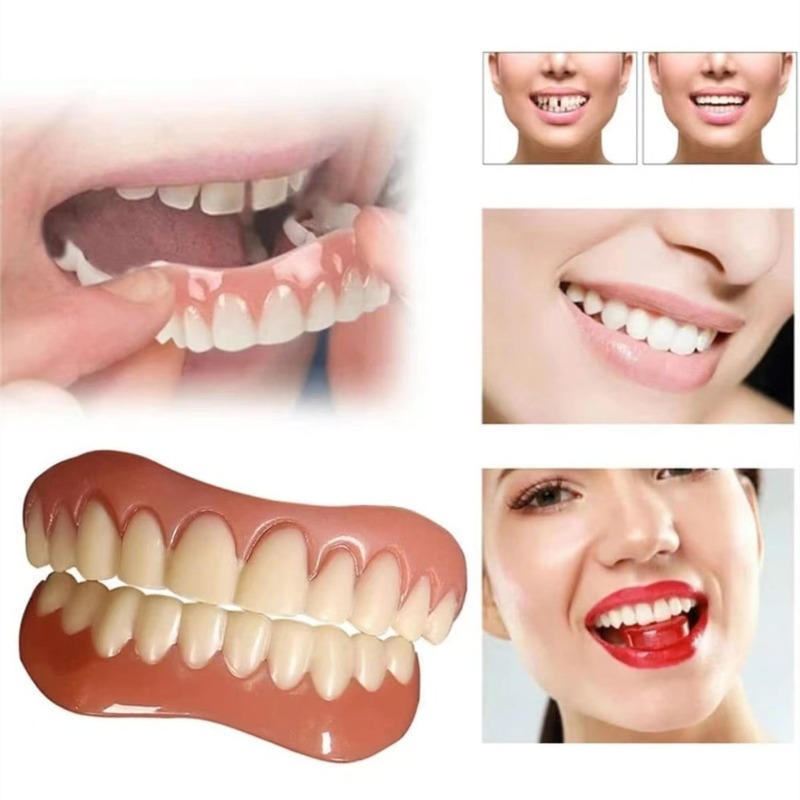 A Pair of Silicone Simulated U - Teeth Whitening Free avaliação e preço