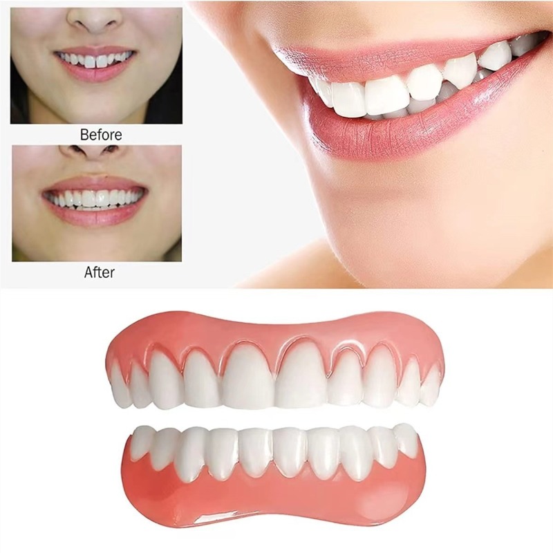 A Pair of Silicone Simulated U - Teeth Whitening Free avaliação e preço