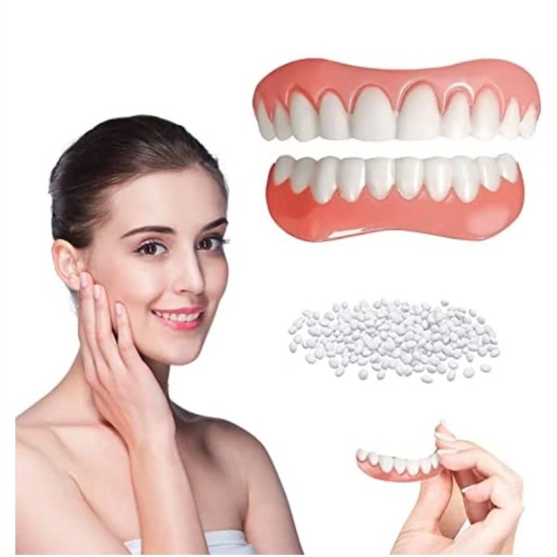 A Pair of Silicone Simulated U - Teeth Whitening Free avaliação e preço