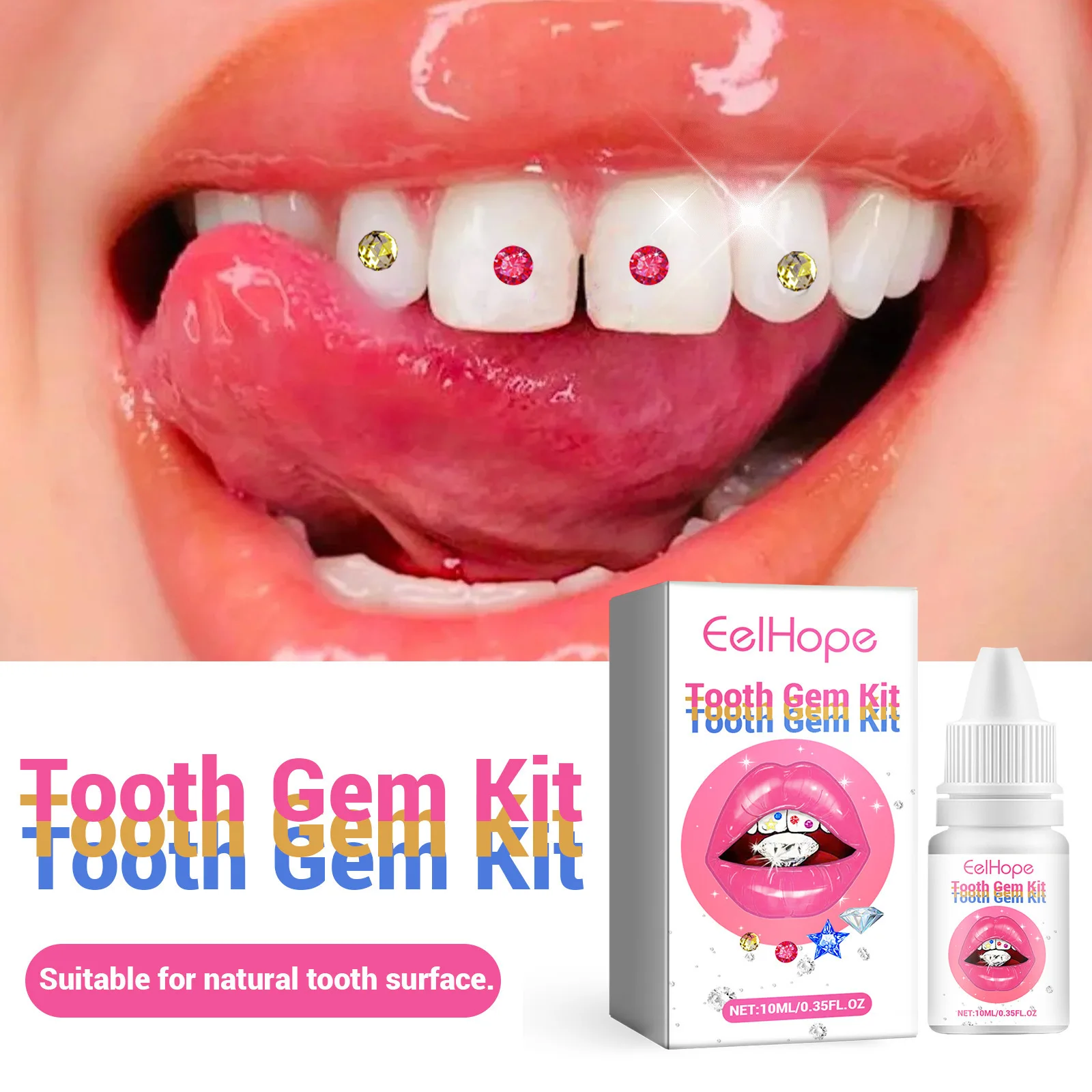 Tooth Jewelry Kit DIY Clear Pr - Teeth Whitening Free avaliação e preço