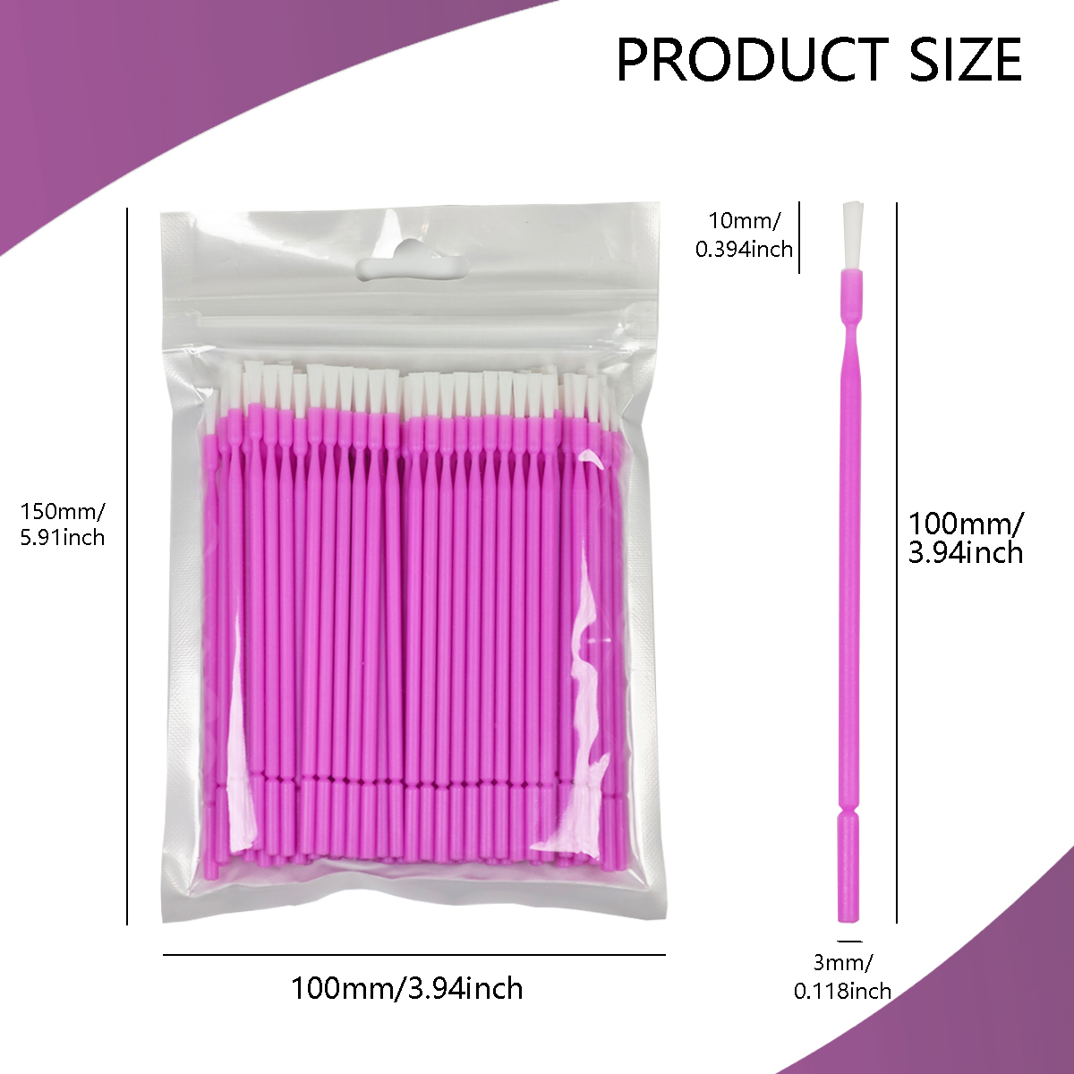 100Pcs Dental Disposable Micro - Teeth Whitening Brush avaliação e preço