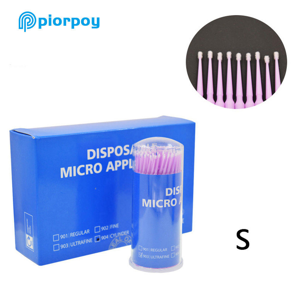 PIORPOY 100Pcs Dental Micro Br - Teeth Whitening Brush avaliação e preço