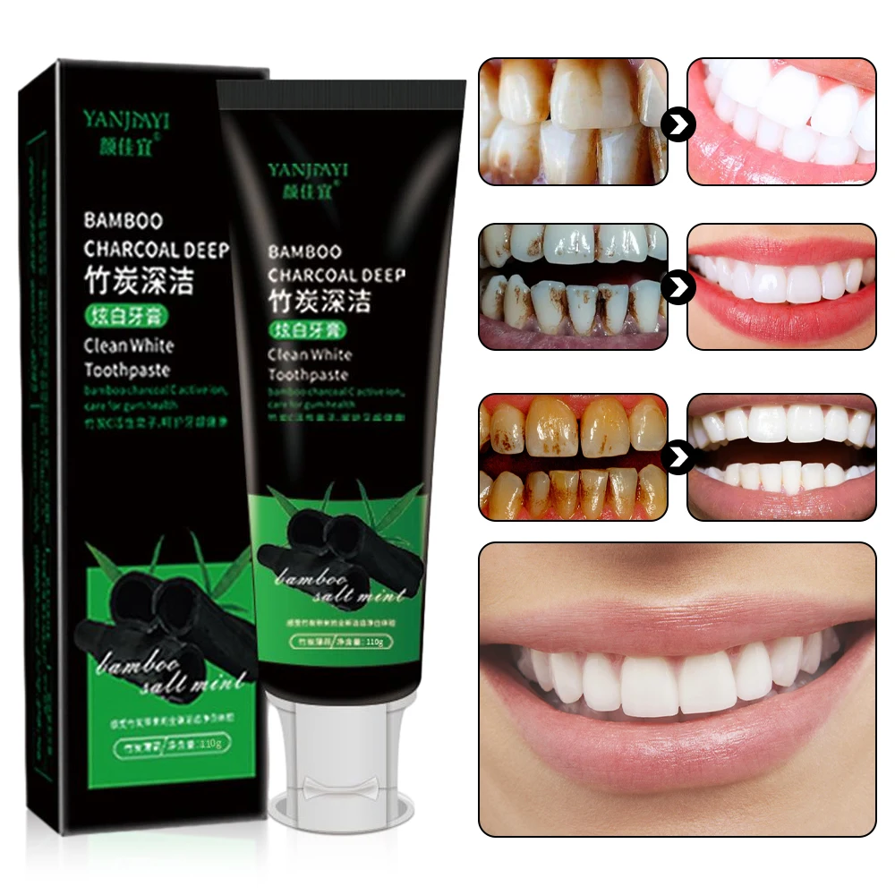 110g Bamboo Charcoal Black Too - Teeth Whitening Charcoal avaliação e preço