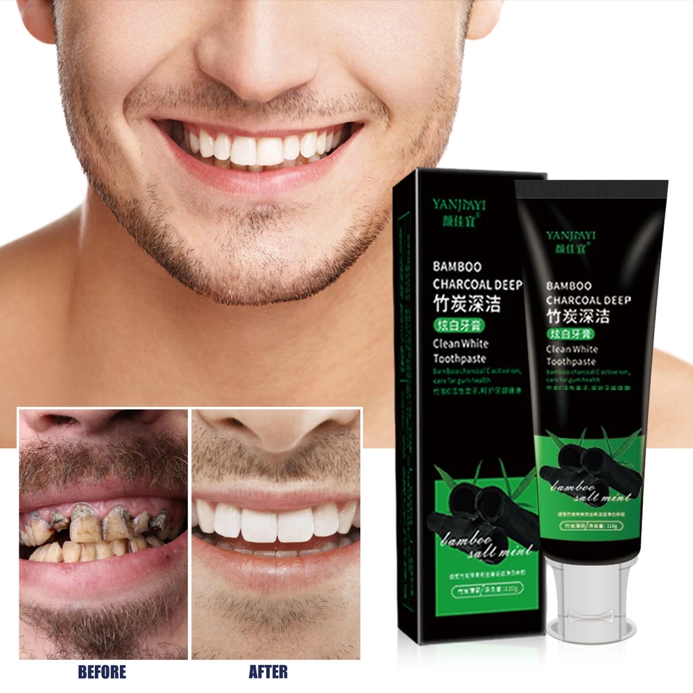 110g Bamboo Charcoal Black Too - Teeth Whitening Charcoal avaliação e preço