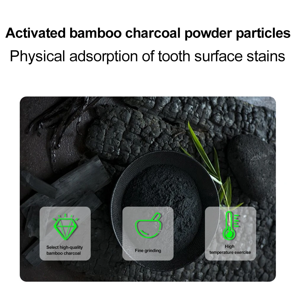 110g Bamboo Charcoal Black Too - Teeth Whitening Charcoal avaliação e preço