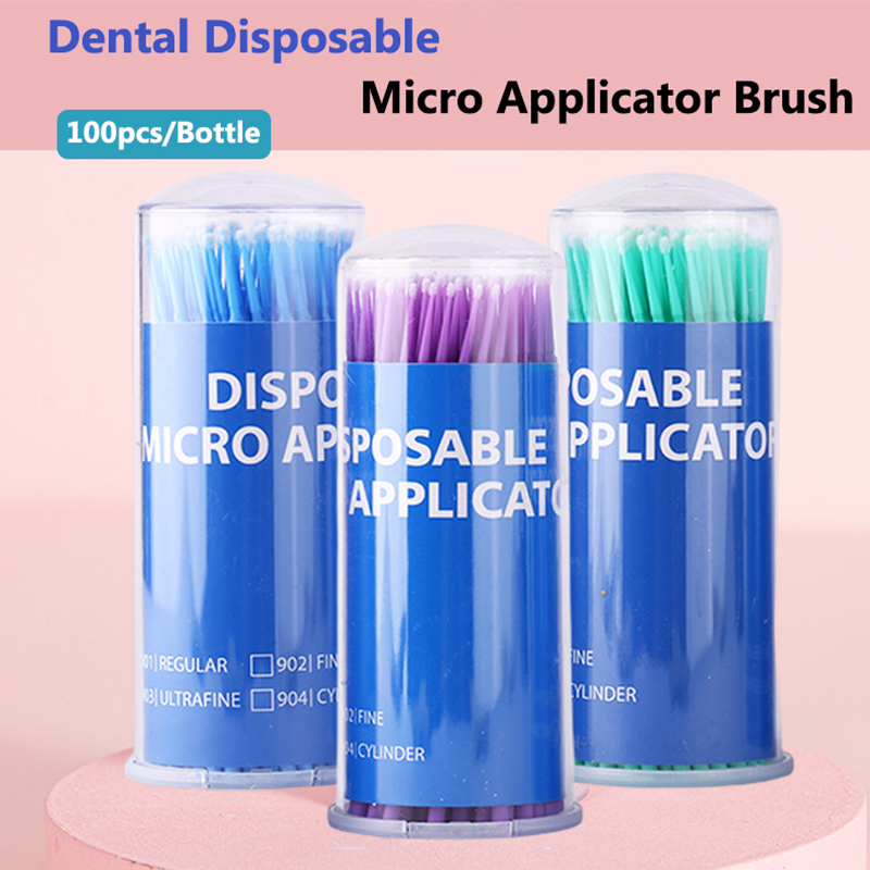 100Pcs Dentistry Materials Dis - Teeth Whitening Brush avaliação e preço