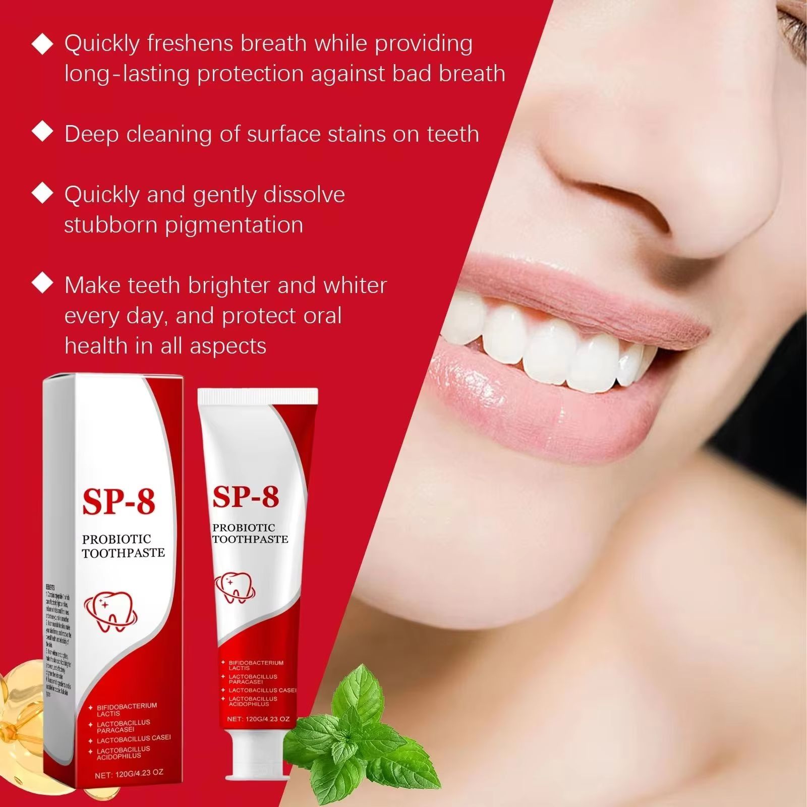 Sp 10 Probiotic Whitening Toot - Teeth Whitening Flash avaliação e preço