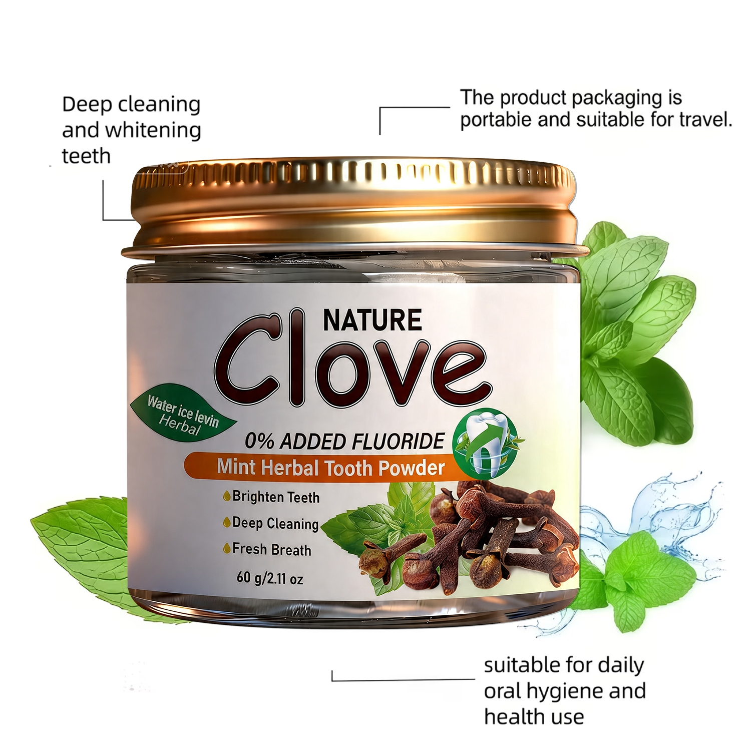 Fluoride Free Clove Mint Tooth - Teeth Whitening Thailand avaliação e preço