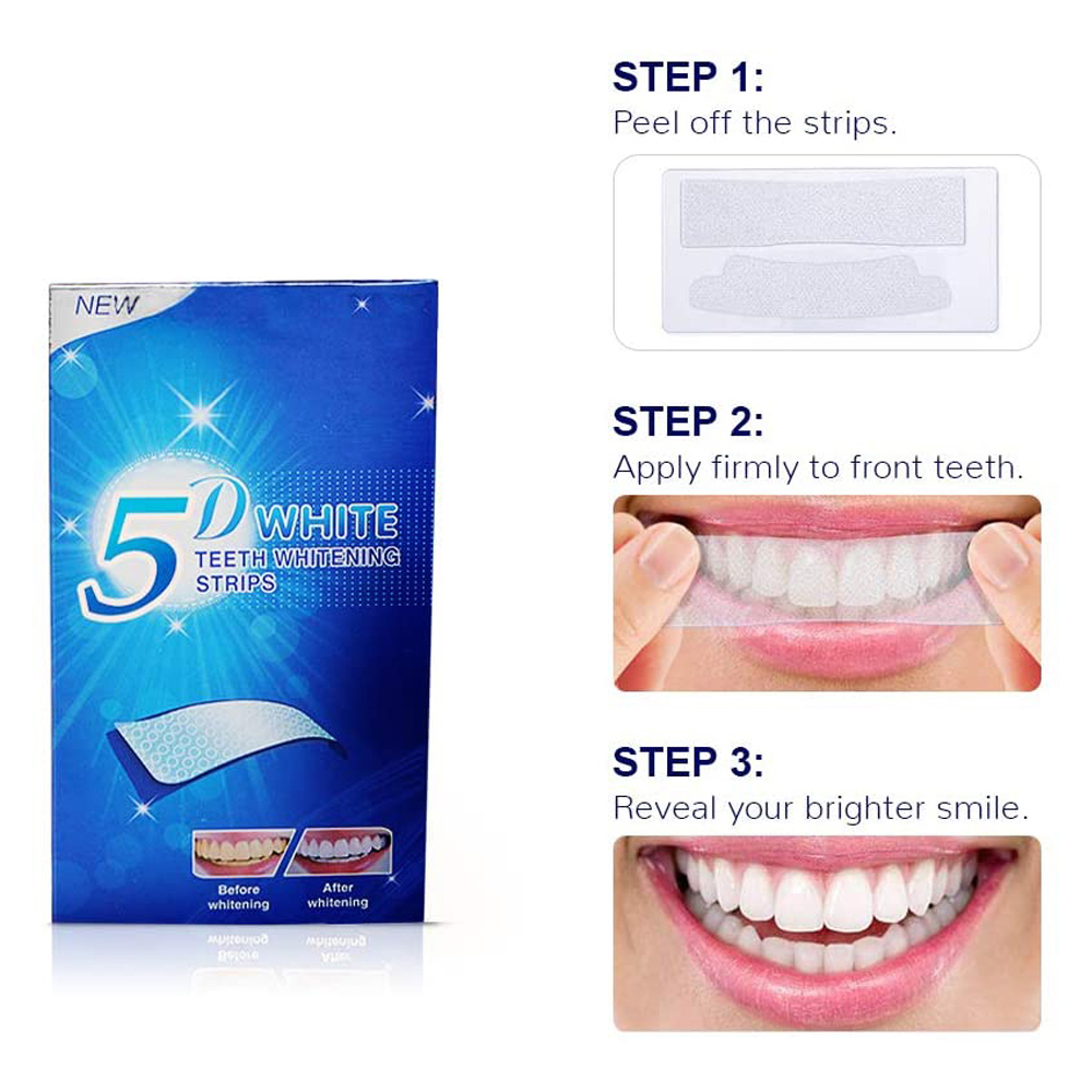 5D White Teeth Whitening Strip - Teeth Whitening In Office avaliação e preço
