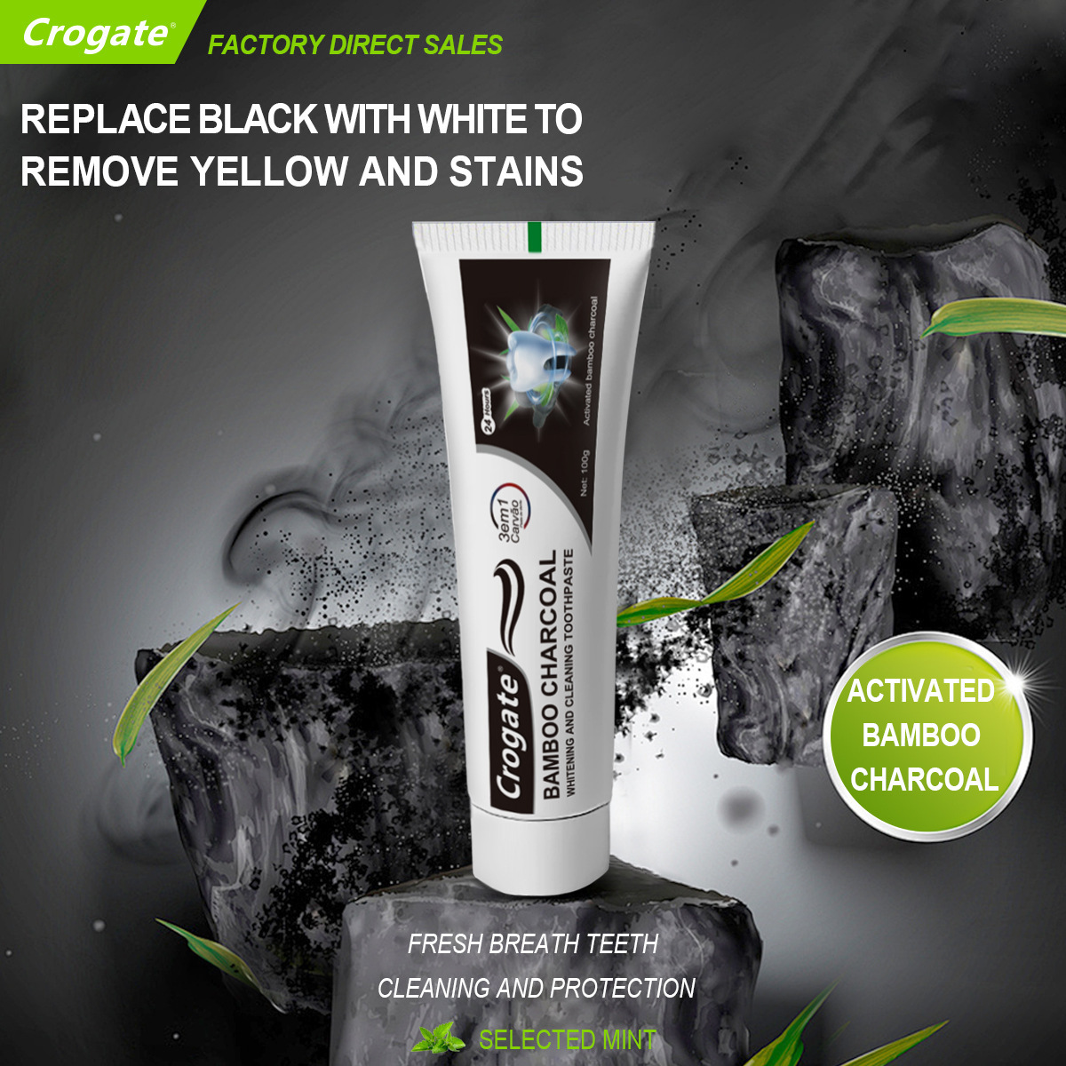 @@Whitening Toothpaste Bamboo  - Teeth Whitening Charcoal avaliação e preço