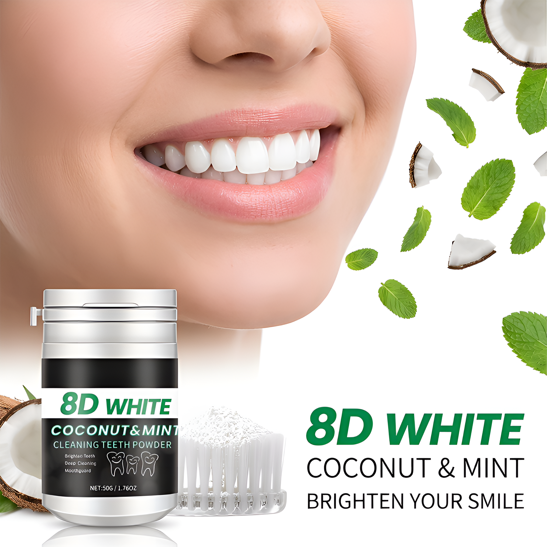 8D Charcoal Teeth Whitening Po - Teeth Whitening Charcoal avaliação e preço