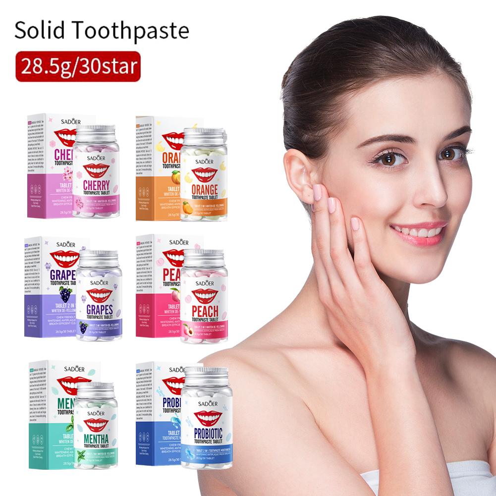 Mint Solid Toothpaste Tablets  - Teeth Whitening Charcoal avaliação e preço