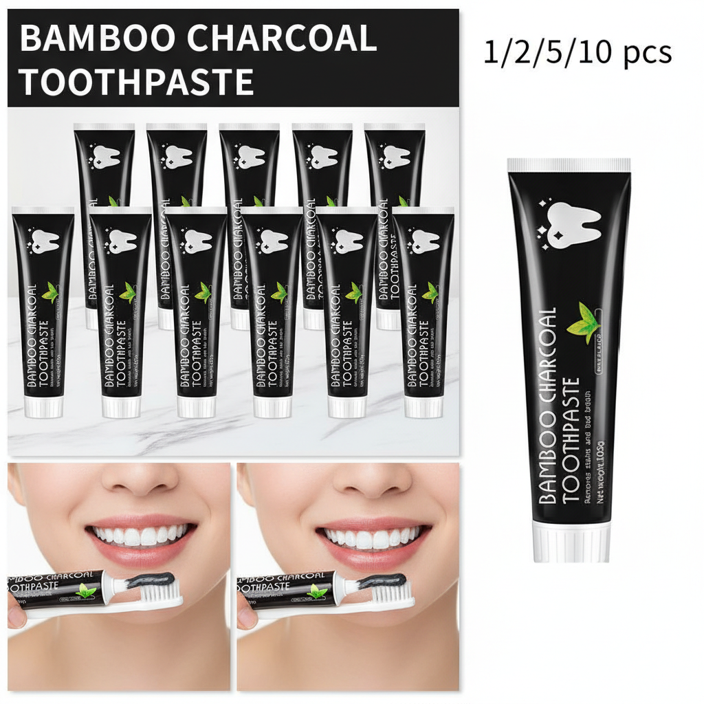 Bamboo Charcoal Toothpaste for - Teeth Whitening Charcoal avaliação e preço